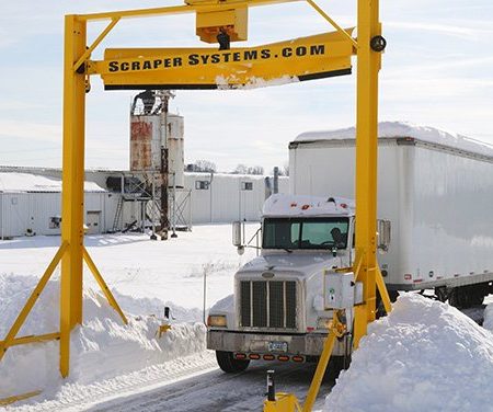 truck entering