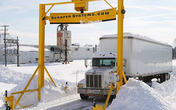 truck entering